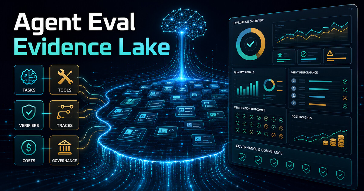 Your Agent Eval Needs an Evidence Lake, Not Another Leaderboard