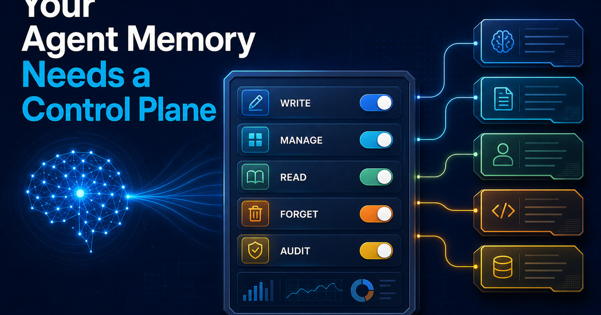 Your Agent Memory Needs a Control Plane
