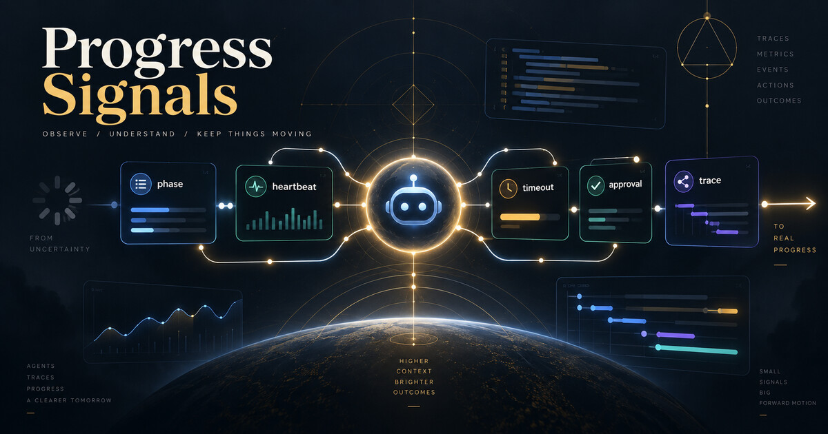 Your Agent Needs Progress Signals, Not a Spinner