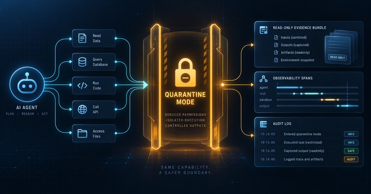 Your Agent Needs Quarantine Mode, Not Just Better Error Handling
