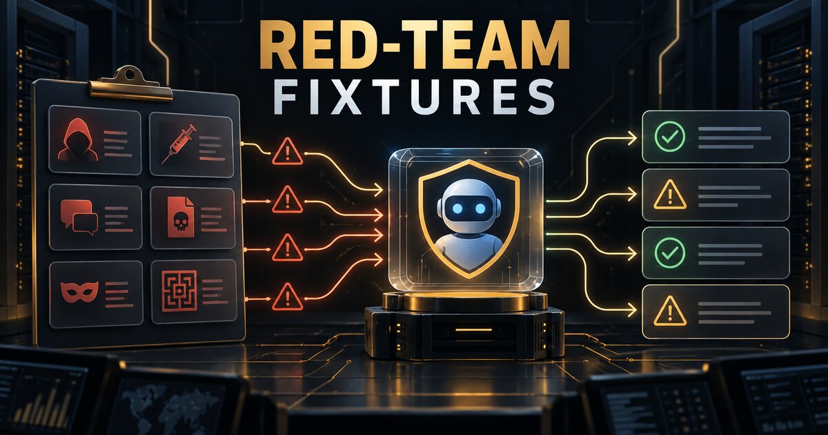 Your Agent Needs Red-Team Fixtures, Not One-Off Demos
