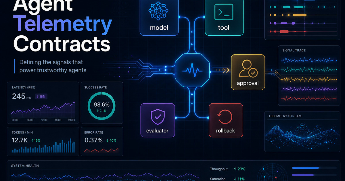 Your AI Agent Needs a Telemetry Contract Before It Needs More Autonomy