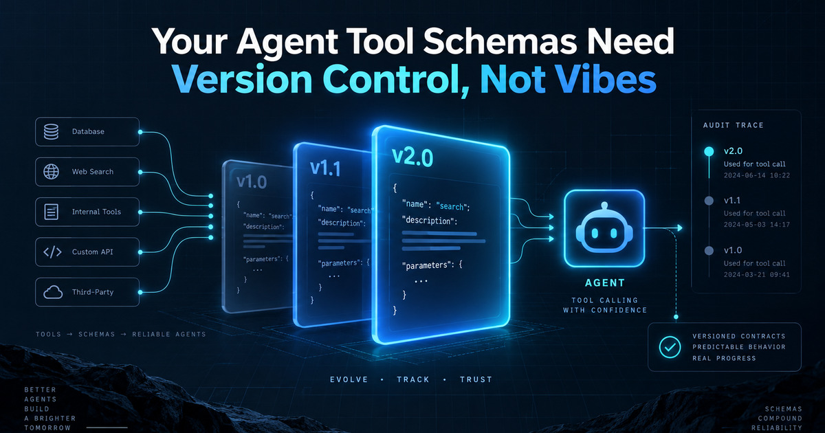 Your Agent Tool Schemas Need Version Control, Not Vibes