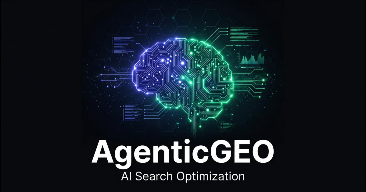 AgenticGEO: The Self-Evolving System That Optimizes Your Content for AI Search