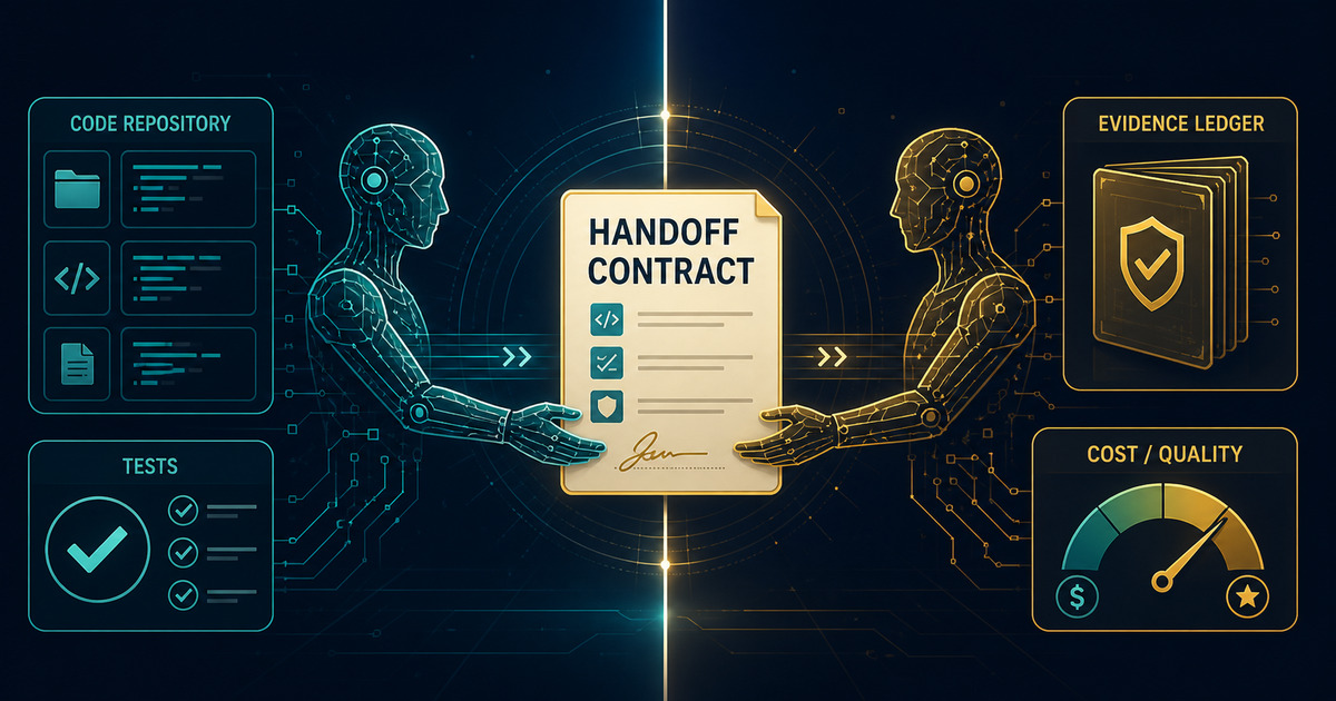 Your Coding Agent Needs a Handoff Contract, Not Just a Bigger Model