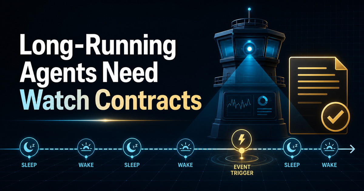 Long-Running Agents Need Watch Contracts, Not Infinite Loops