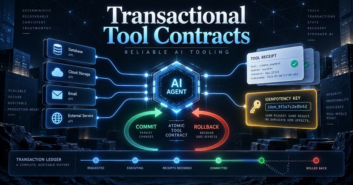 When Tool Calls Succeed, Agents Need Transactional Contracts