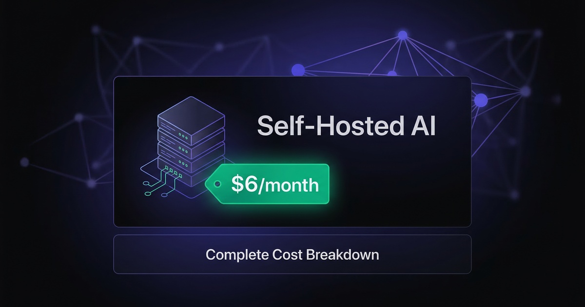 VPS cost breakdown for self-hosted AI assistant